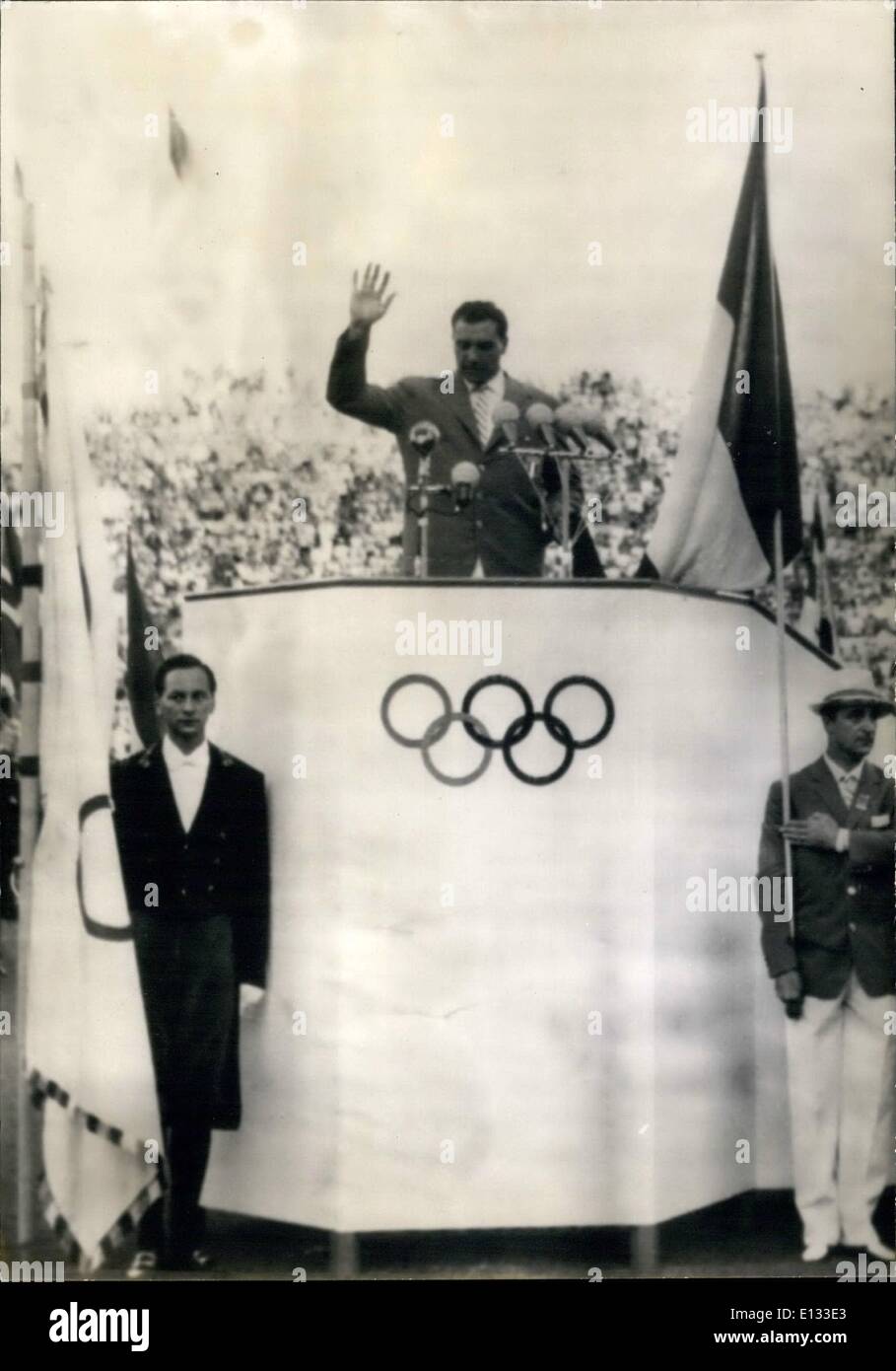Le 26 février 2012 - Jeux Olympiques de Rome 1960 Banque D'Images