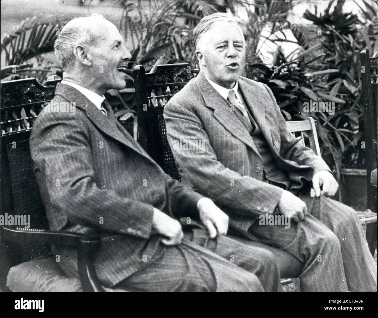 Le 26 février 2012 - Sir James H. Jeans et sir A.W. Hill au Royal Botanical Gdns. Calcutta. Z Banque D'Images