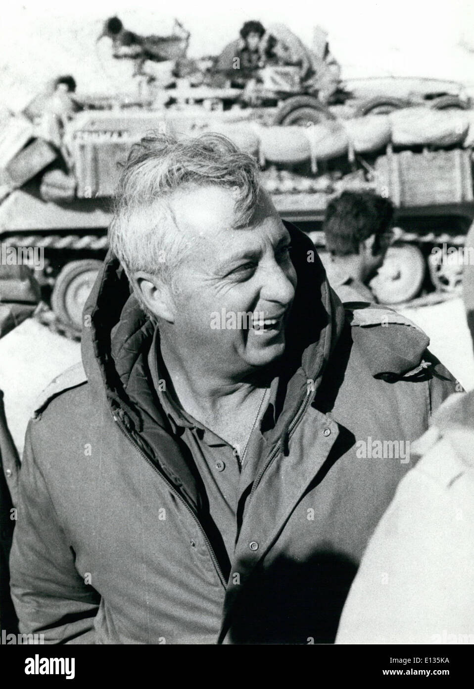 Le 2 janvier, 2014 - Jérusalem, Israël - l'ancien Premier Ministre Ariel Sharon dans le coma depuis 2006, une course, glissa plus près de la mort sur Banque D'Images