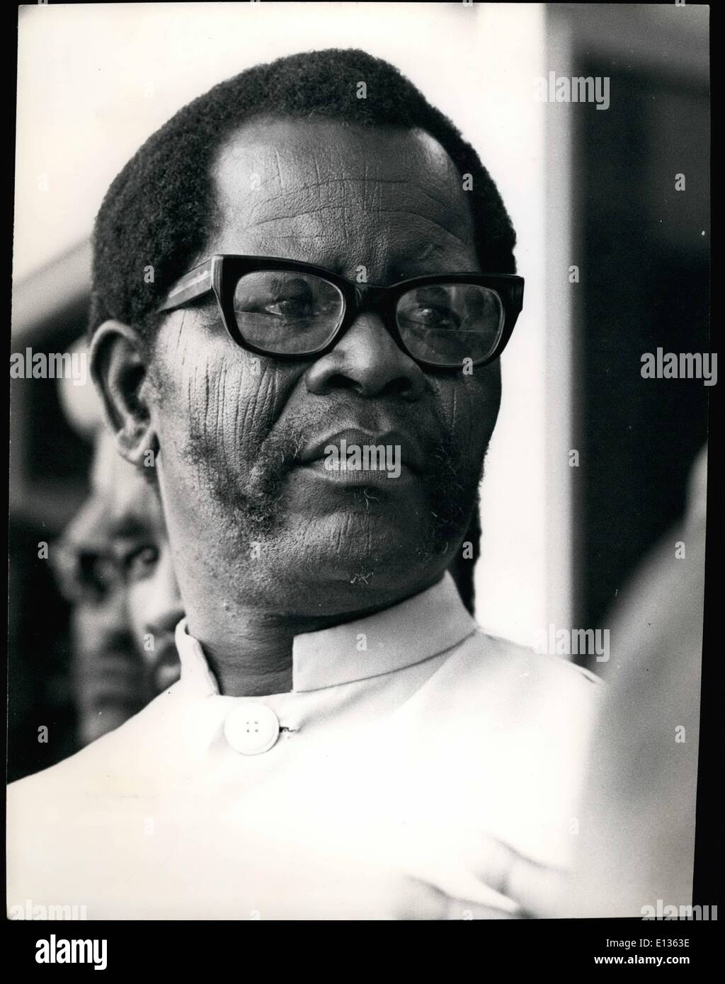 28 févr. 2012 - Oliver Tambo, Président de l'African National Congress. Né en 1917. Éduqué Banque D'Images