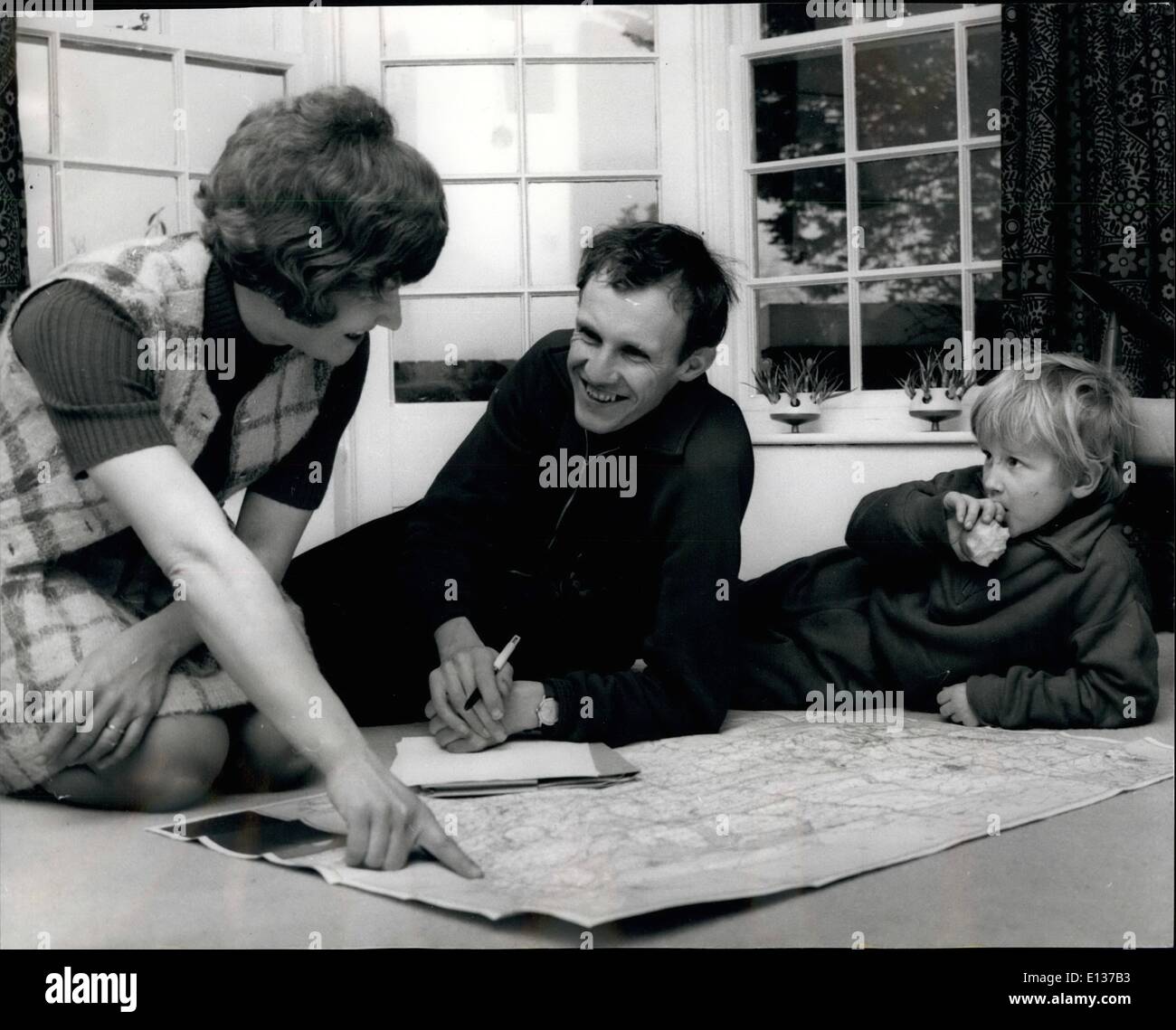 29 février 2012 - six mile britannique détenteur du record, Bruce Tulloh, 32 qui, le 19 avril commencera sa tentative sur la Trans America Banque D'Images