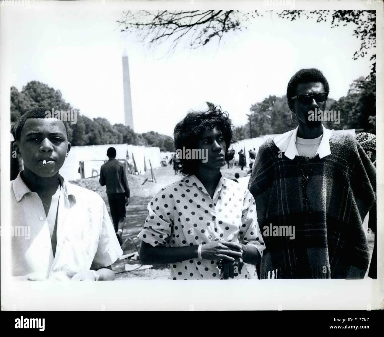 29 février 2012 - Resurrection City Washington DC Mai 1968 Banque D'Images