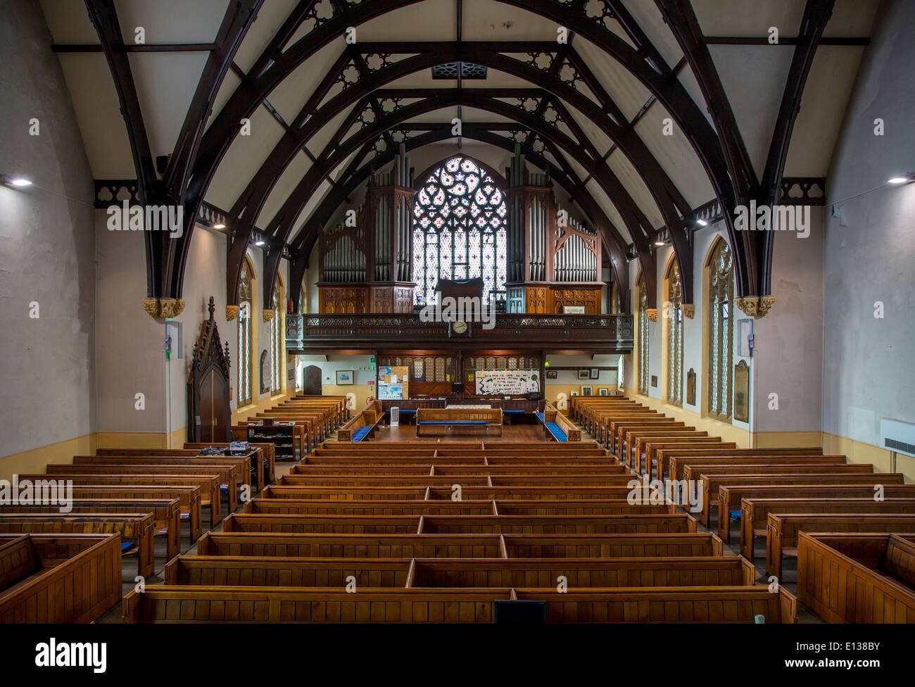 Intérieur de l'Église presbytérienne de Trinity, Cork, Irlande Banque D'Images