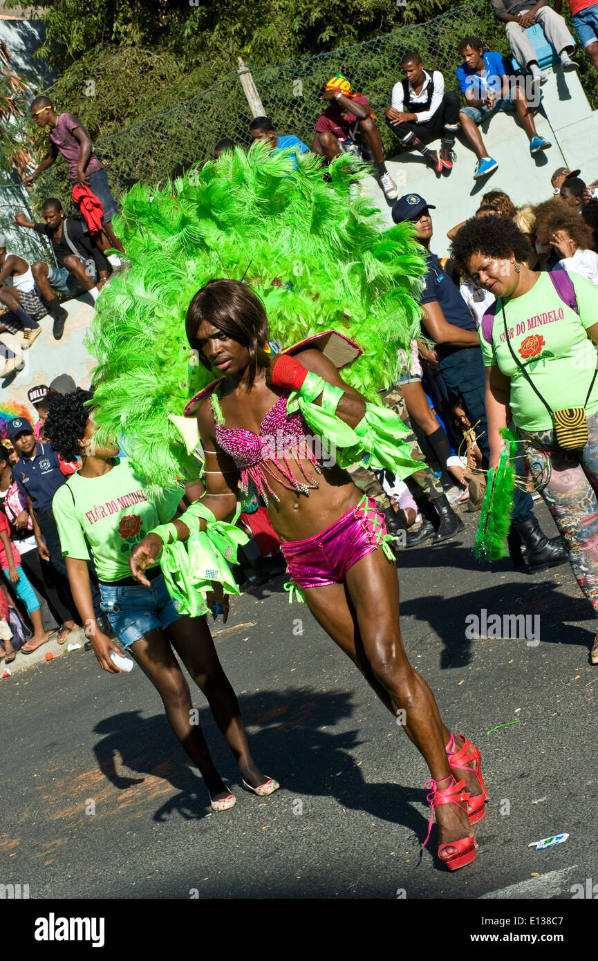 Carnaval de Mindelo - 2014 street parade. Banque D'Images