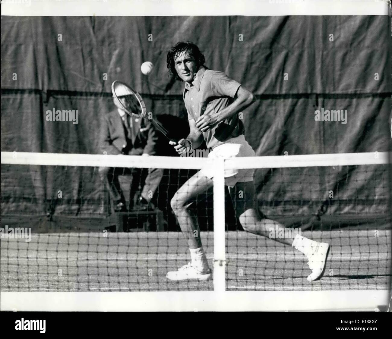29 février 2012 - US Open Tennis Tournament, Forest Hills, Ilie Nastase ES Septembre 1972 Banque D'Images
