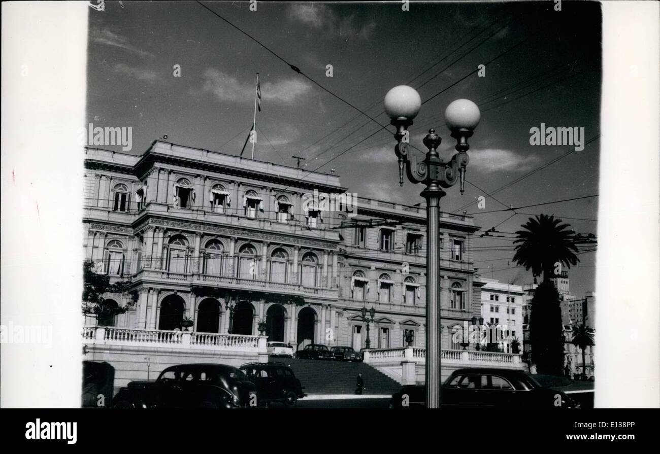 29 février 2012 - Le Palais Présidentiel À BUENOS AIRES, résidence officielle du Président de l'Argentine dans la capitale est connu comme la Casa Rosada (Palais Rose Banque D'Images