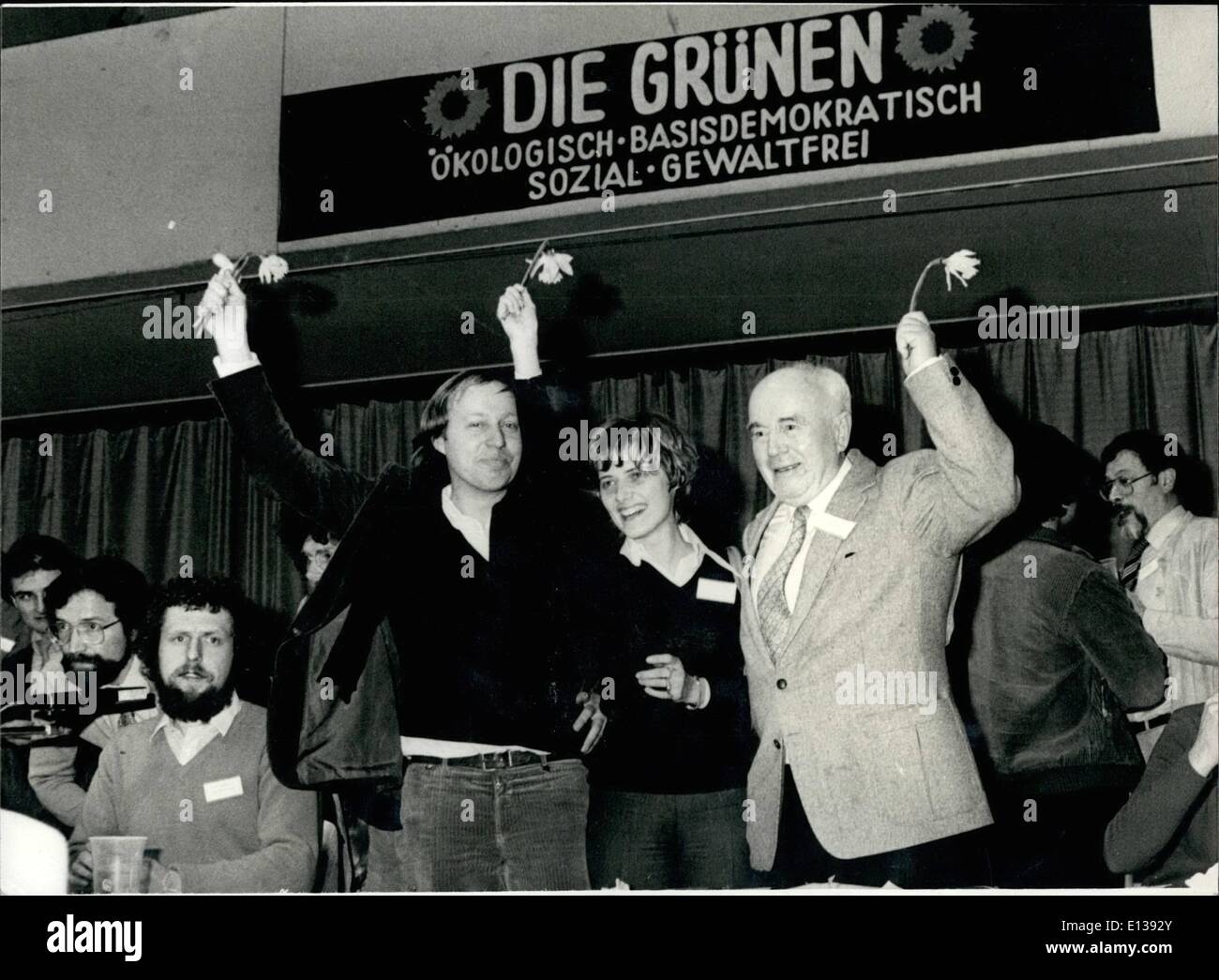 29 février 2012 - Program-Party-Congrès de la ''Green'' dans Saabruecken/West-Germany : le week-end dernier, le ''Green'' des Partis Politiques Banque D'Images