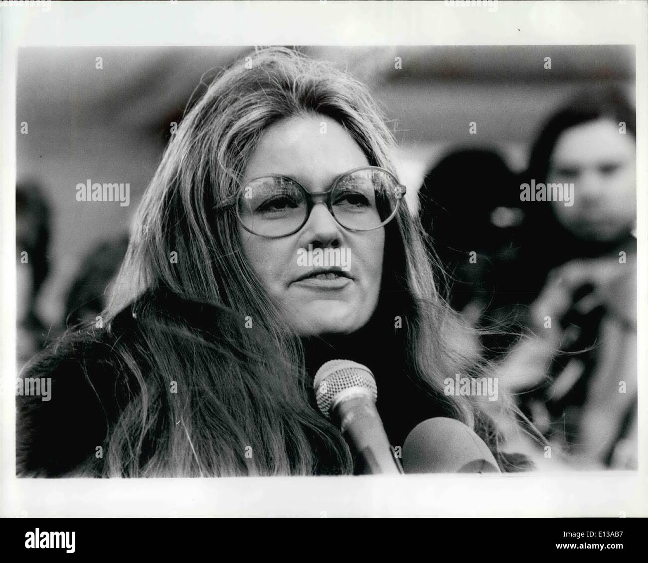 29 février 2012 - Gloria Steinem Banque D'Images