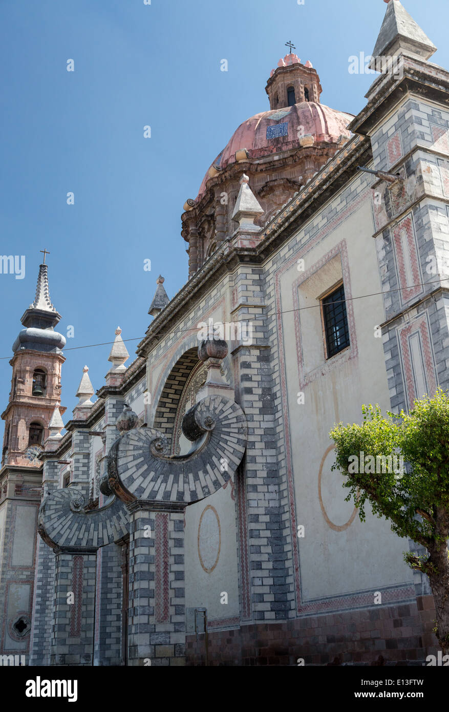 Le Temple de Santa Rosa de Viterbo, construit en 1752 et est à Queretaro, Mexique Banque D'Images