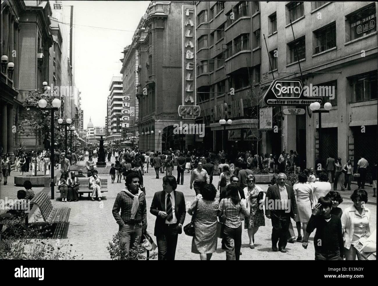 Mars 02, 2012 - Santiago, Chili averse de grésil. Banque D'Images