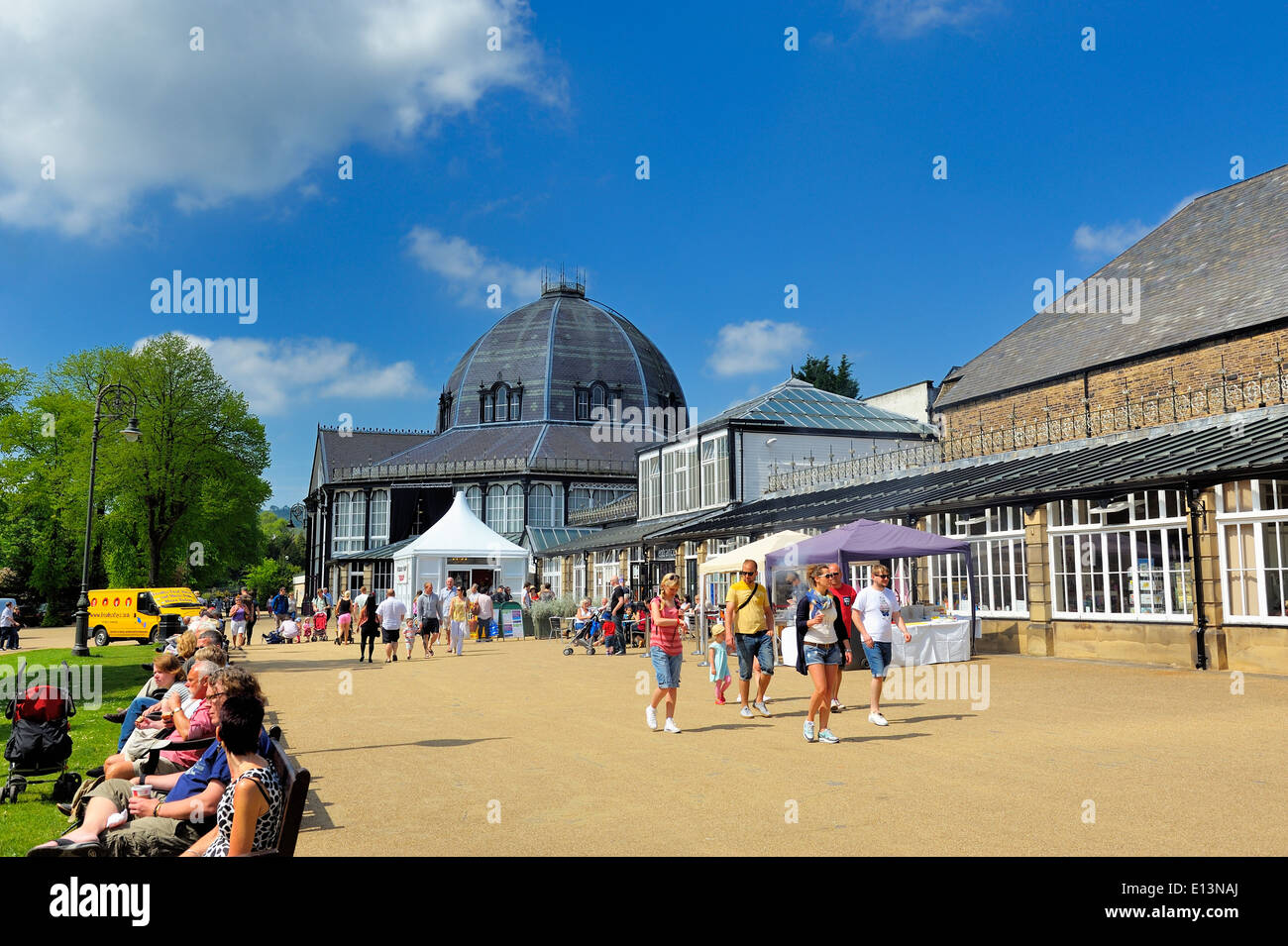 Pavilion gardens Buxton Derbyshire England UK Banque D'Images