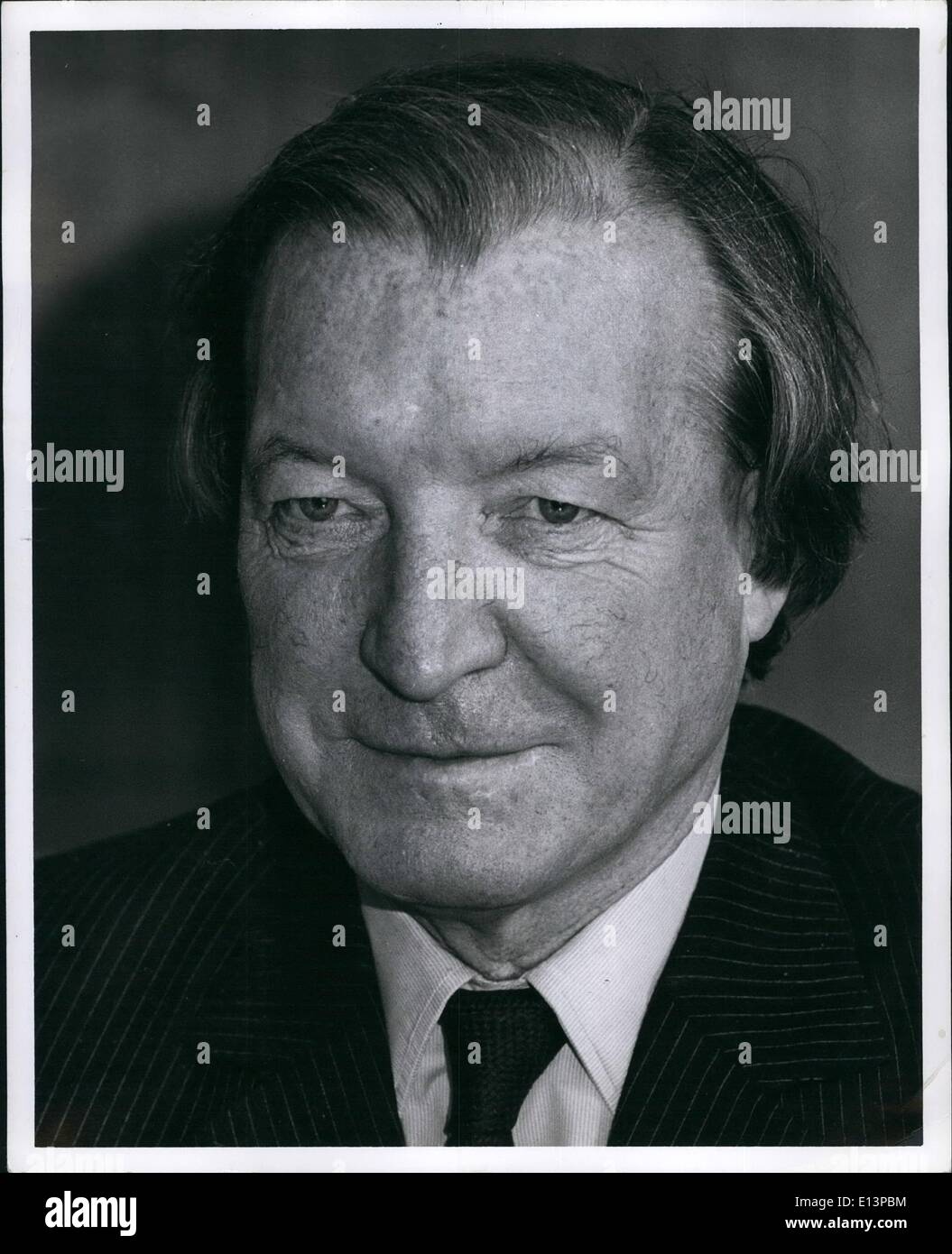 Mar. 22, 2012 - Le Premier Ministre Charles Haughey. Banque D'Images