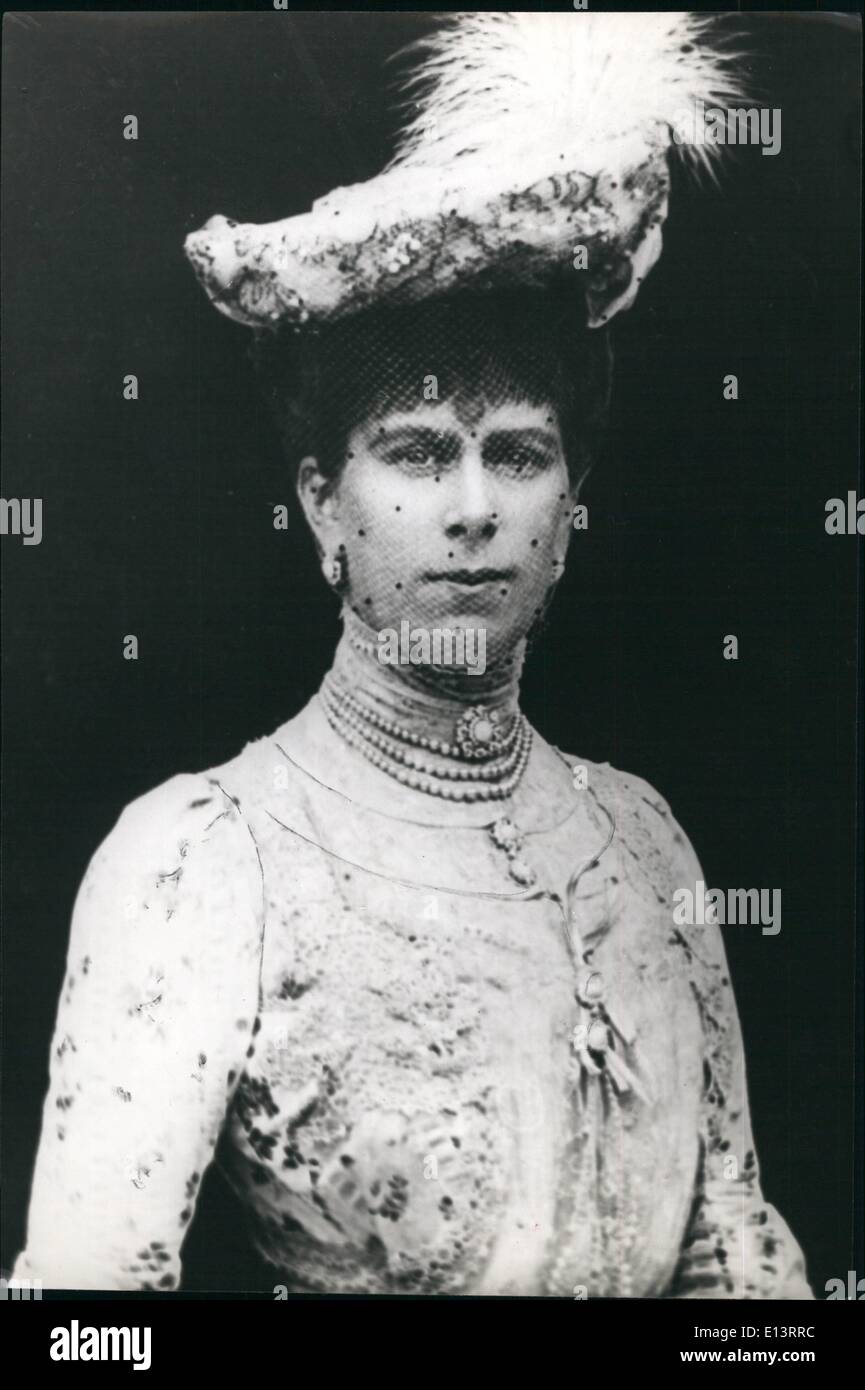 Mar. 27, 2012 - La Princesse Marie de galles d'âge de 38 ans prises en 1905. Banque D'Images