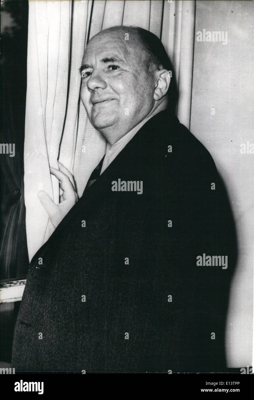 27 mars 2012 - Dr Paul Schmidt, ancien chef interprète d'Adolph Hitler est mort dans un hôpital de Munich le 22 avril 1970 à l'âge de 71 ans. Banque D'Images