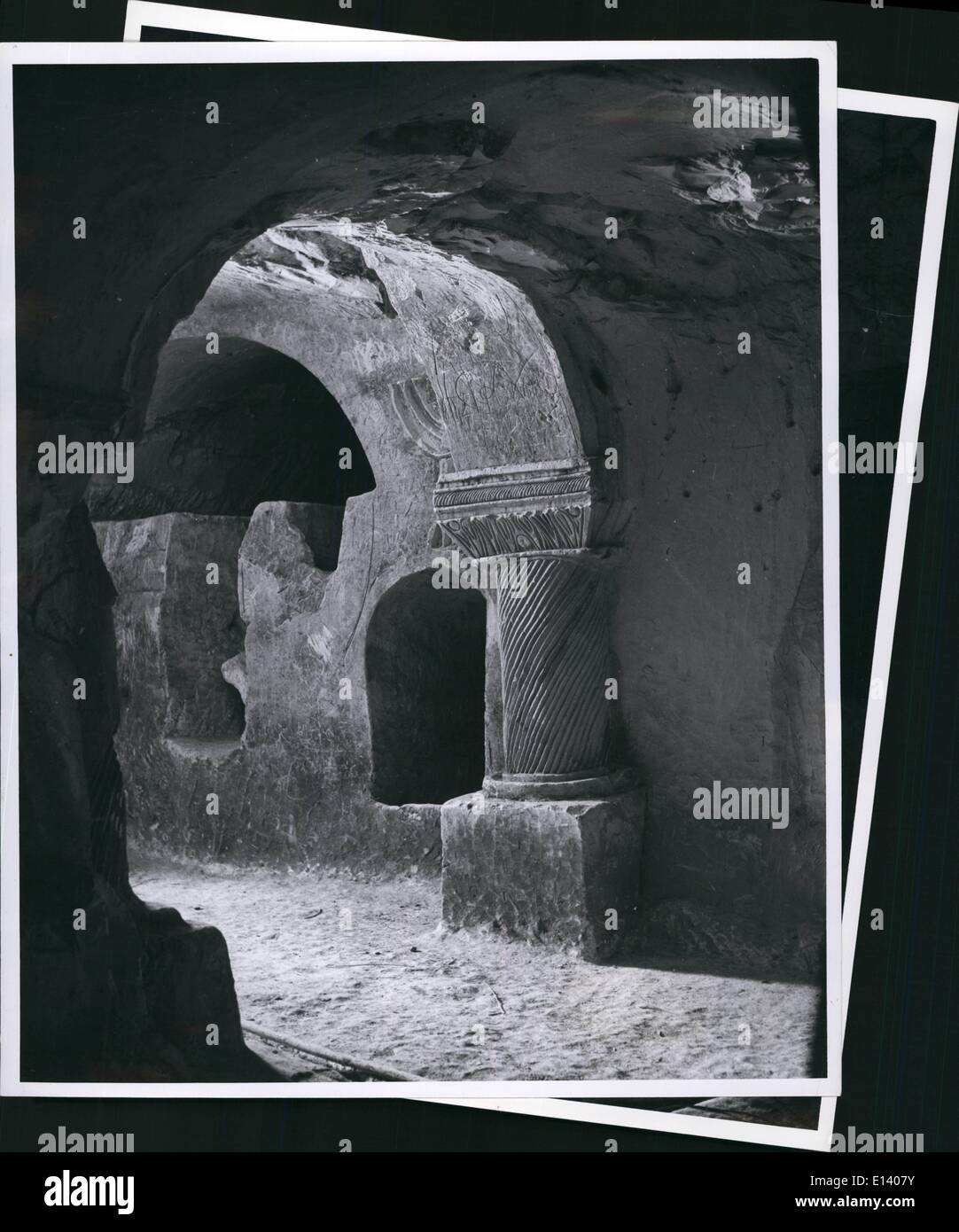 27 mars 2012 - zone de passage aux catacombes de Bet Shearim. Banque D'Images