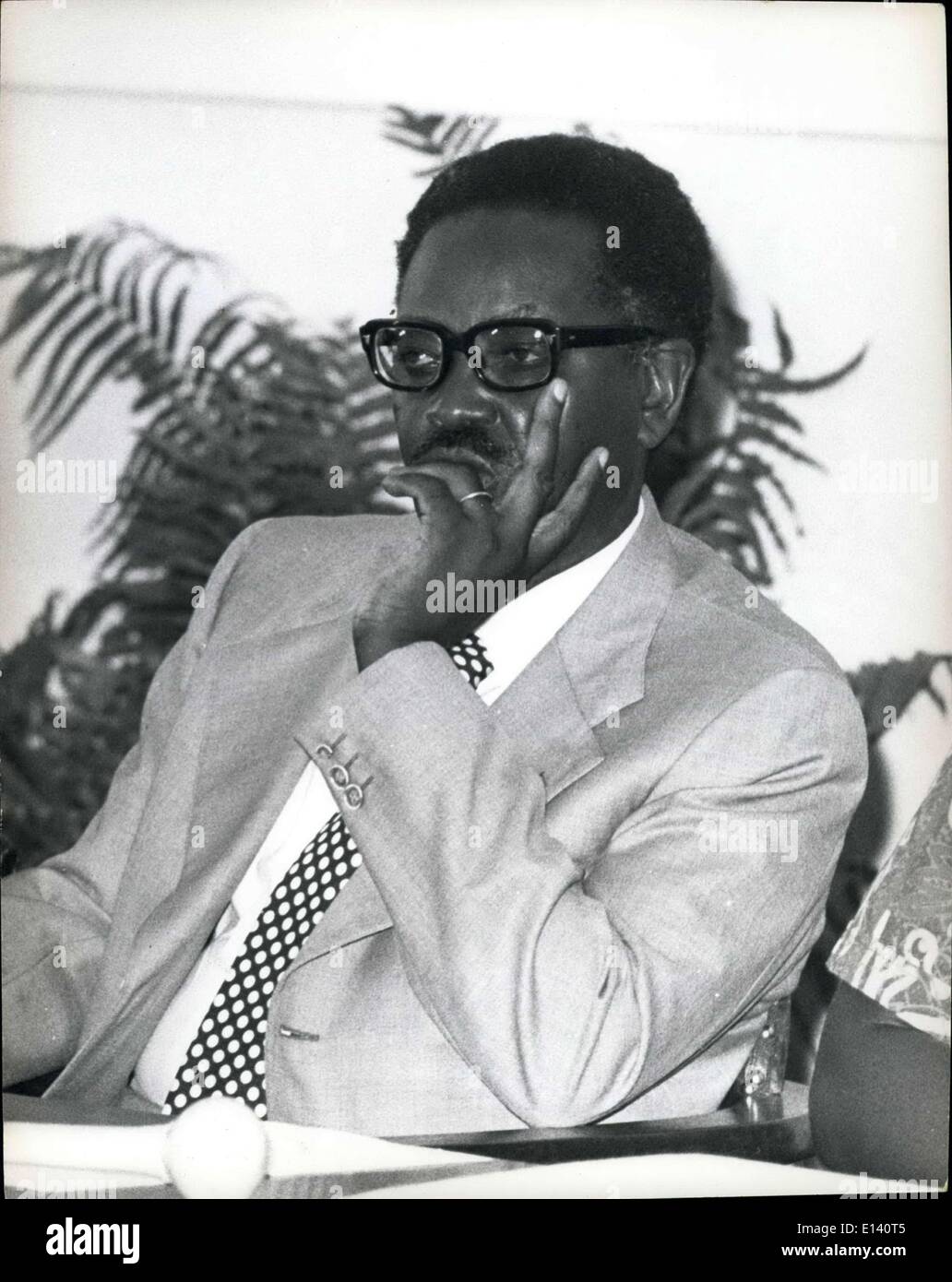 31 mars 2012 - Dr. Antonio Agostinho Neto, chef du mouvement de libération de l'Angola, MPLA. Né en 1922. Luanda, instruits au Portugal. Emprisonné quatre fois 1952-1962. Rejoint MPLA, 1957. Élu à la tête du MPLA, 1960. Banque D'Images