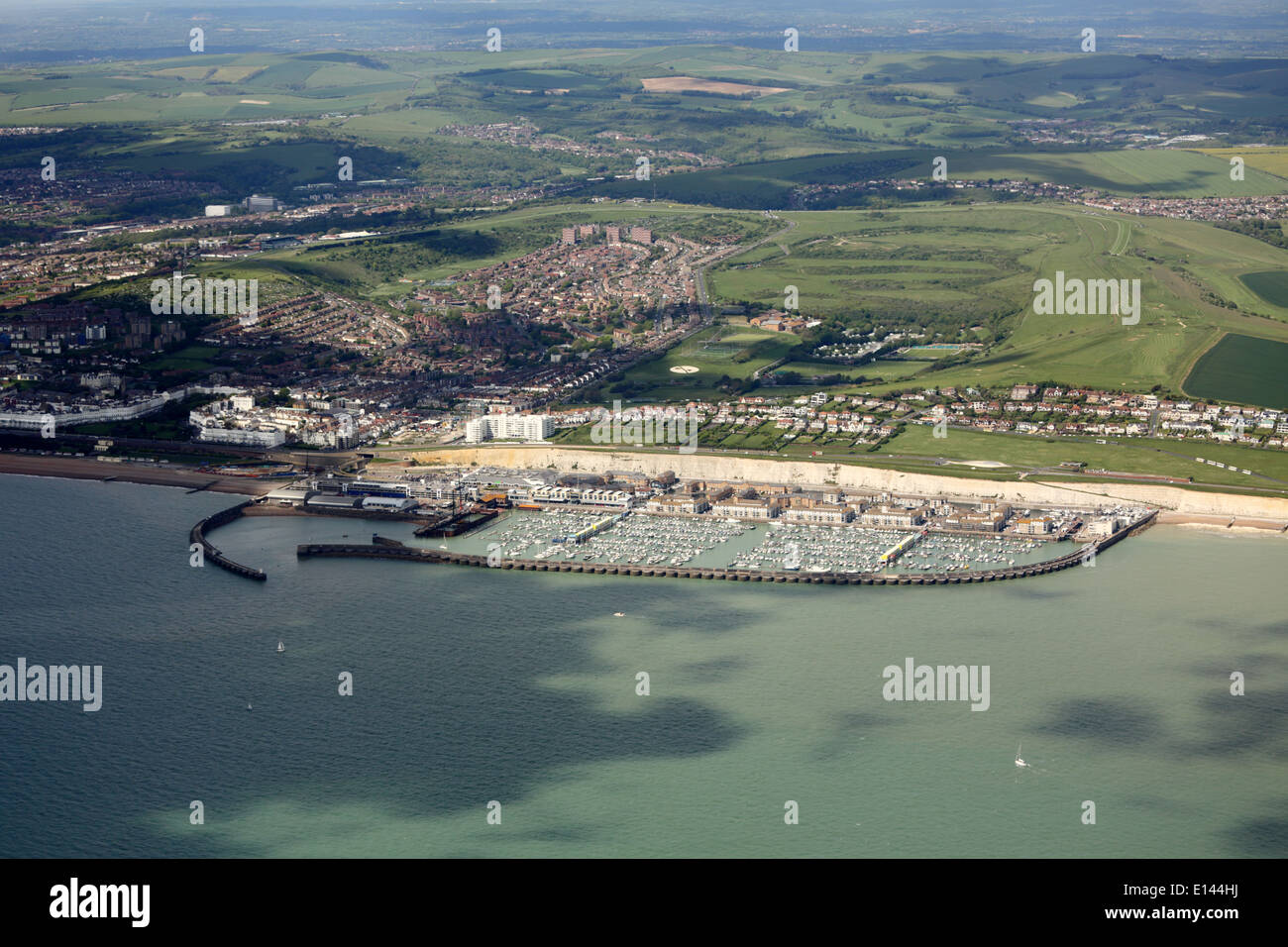 Brighton Marina Vue aérienne Banque D'Images