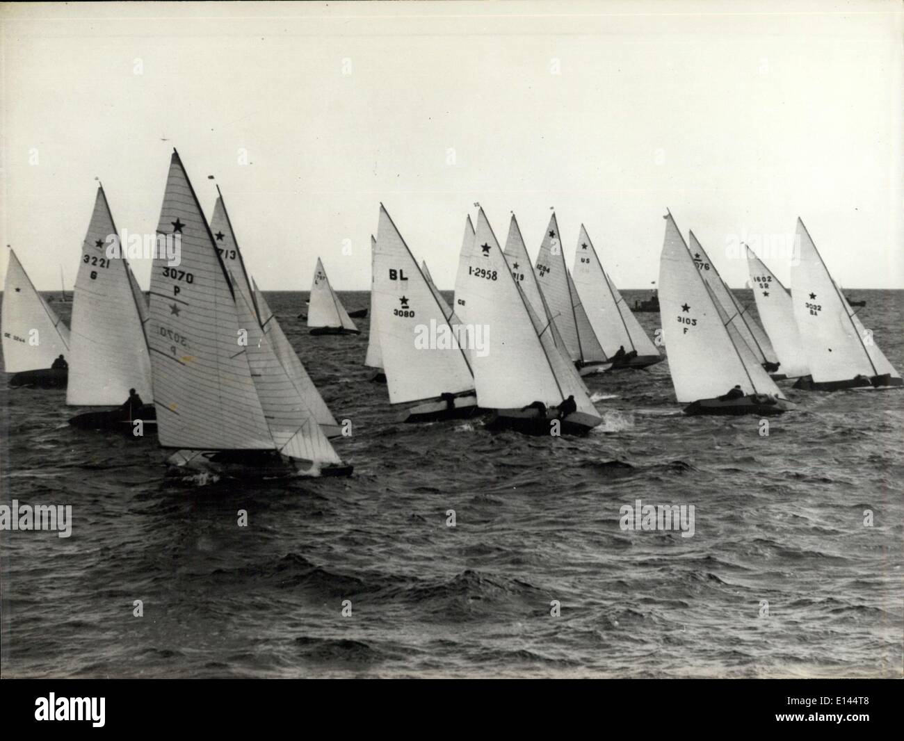 Avril 04, 2012 - Jeux Olympiques 1952 : Yachting. Banque D'Images
