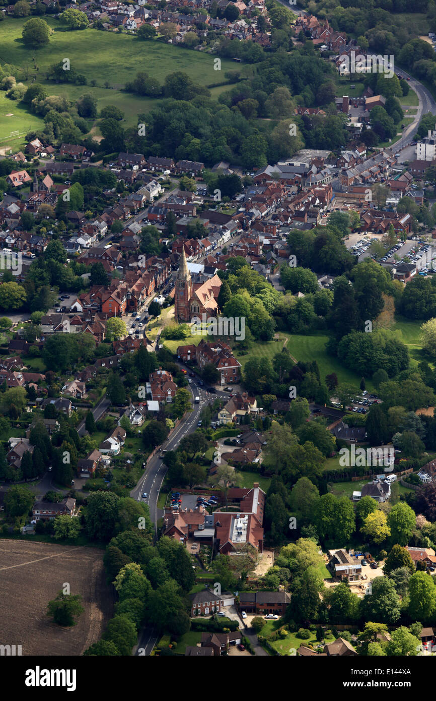 Vue aérienne de Lyndhurst Banque D'Images