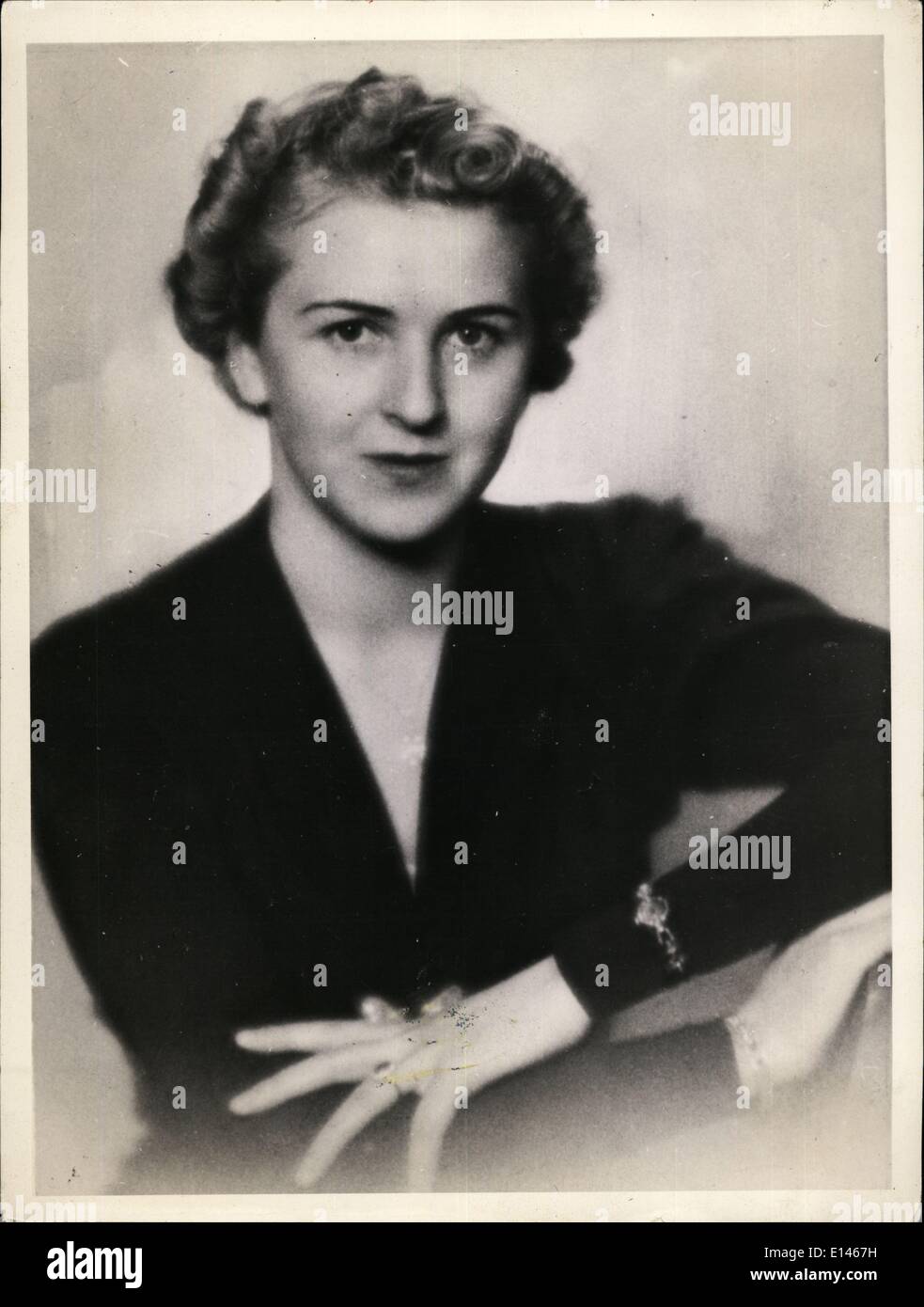 16 avril 2012 - Eva Braun, la célèbre dame de Hitler" la vie. Banque D'Images
