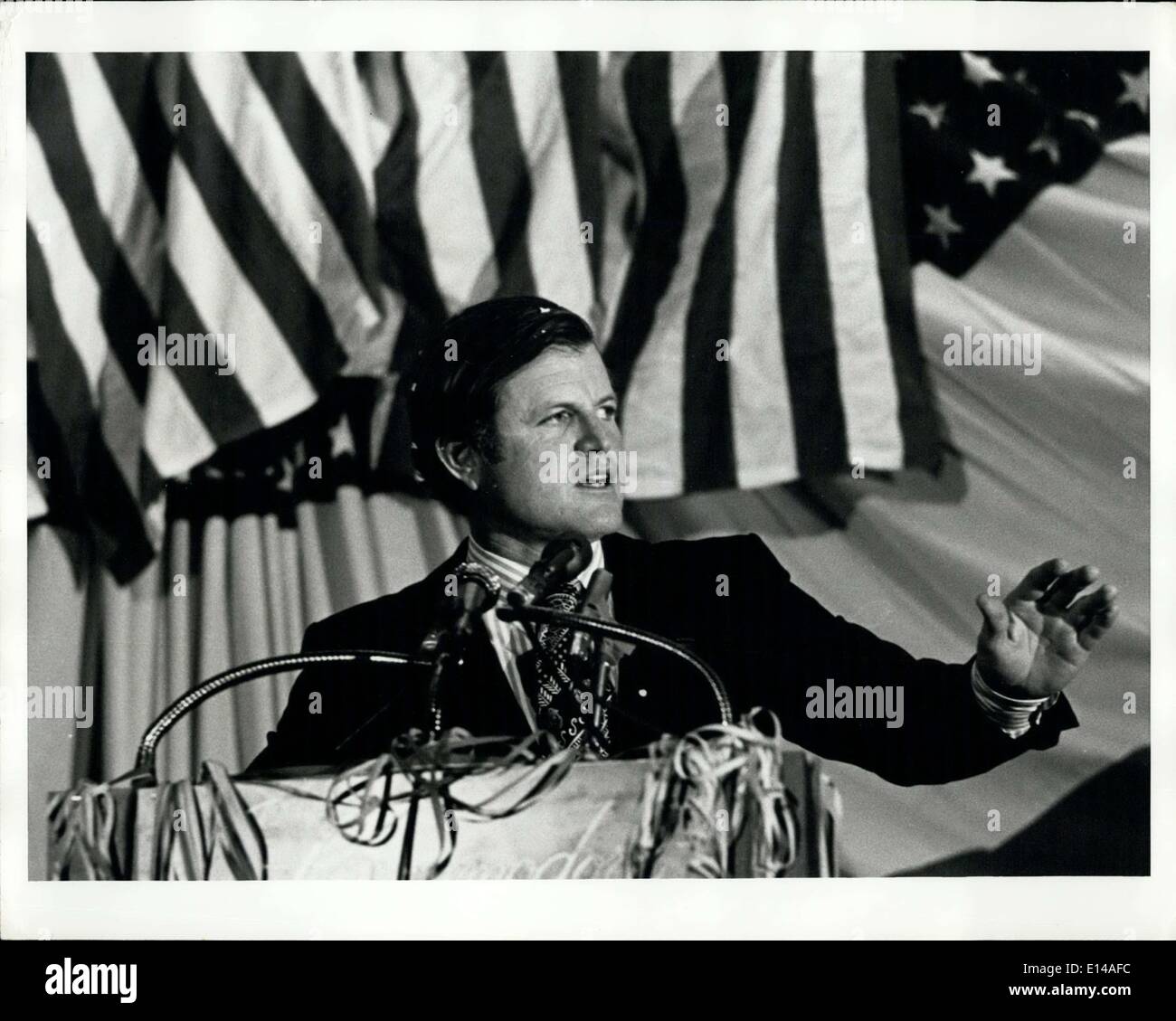 Le 17 avril 2012 - Edward Kennedy Banque D'Images