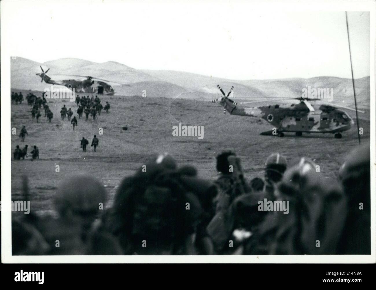 Avril 09, 2012 - Commando manouver-1975 Ferlon hélicoptère français. Banque D'Images