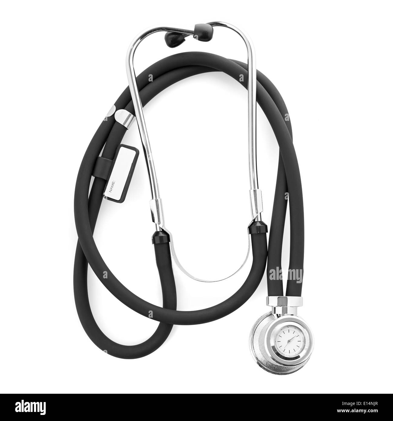 Libre du stéthoscope sur fond blanc Banque D'Images