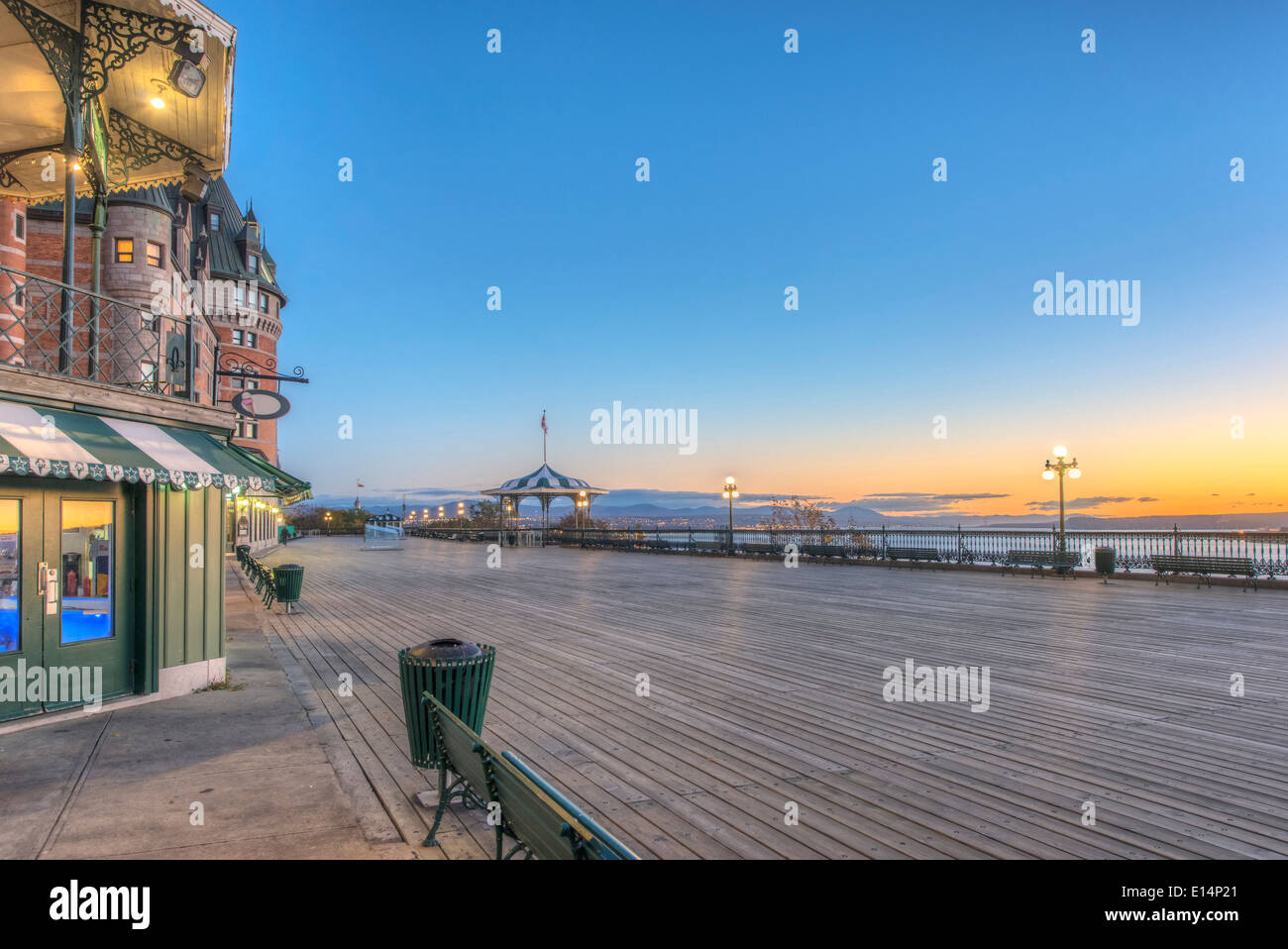 La terrasse Dufferin, Québec, Québec, Canada Banque D'Images