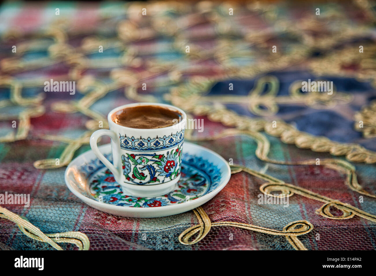 Close up of tasse de café turc Banque D'Images