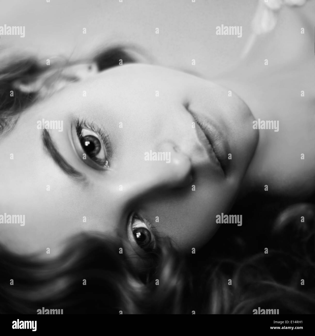 Close up of woman's face Banque D'Images