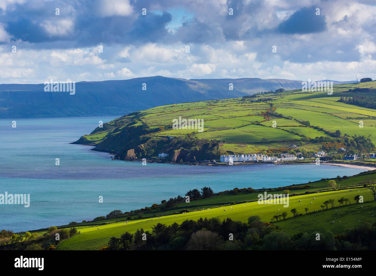 Cushendun Village de Torr Banque D'Images