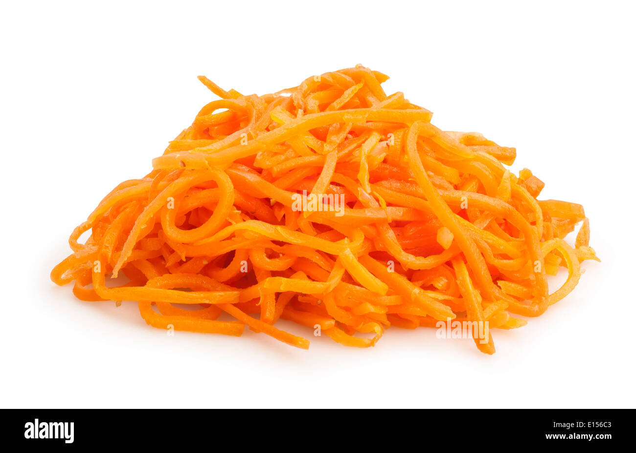 Isolés, râpé de carottes Banque D'Images