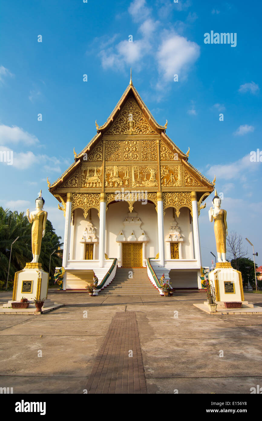 Wat That Luang Neua dans Vientine, Laos Banque D'Images