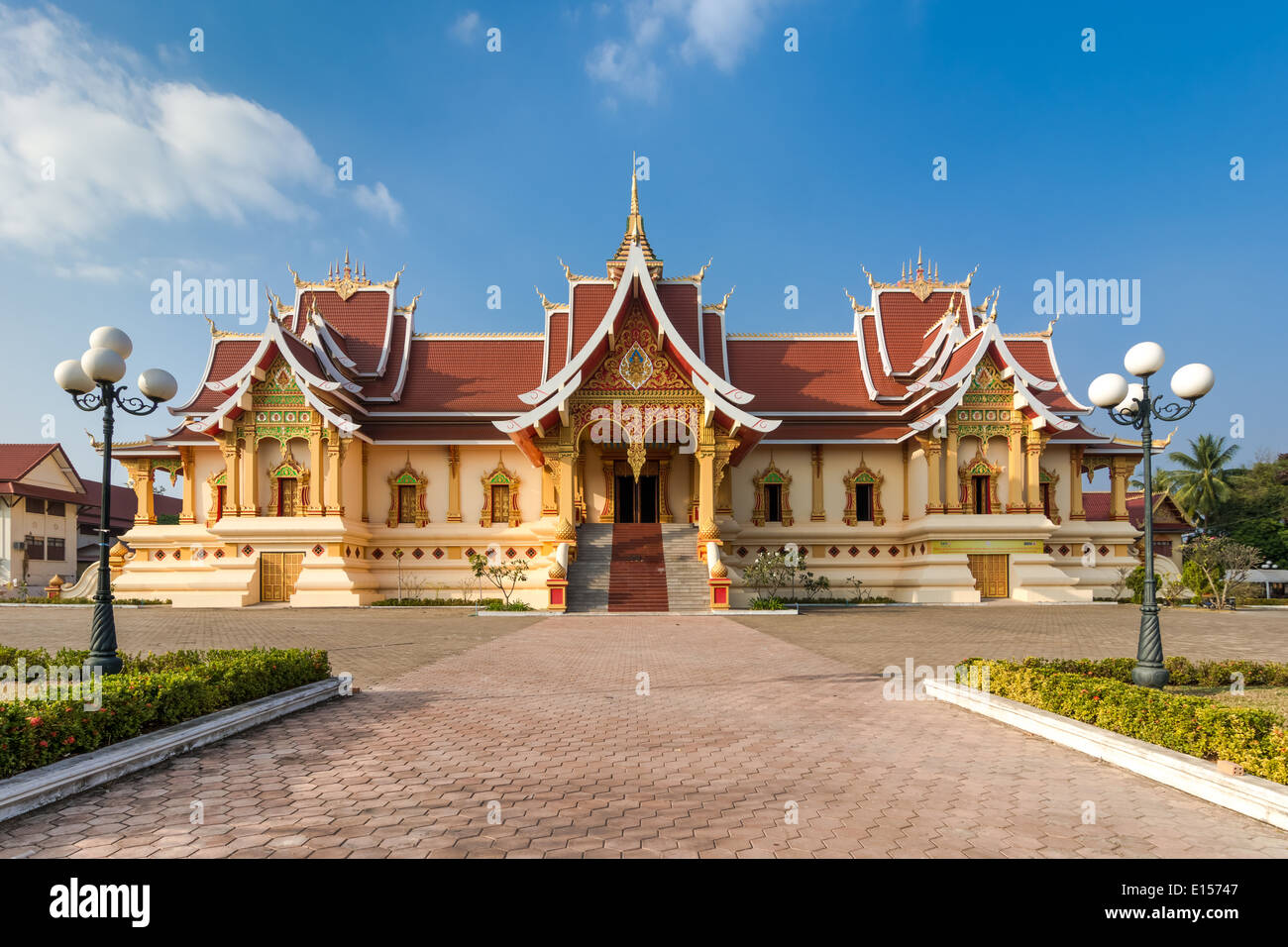 Wat That Luang Tai dans Vientine, Laos Banque D'Images