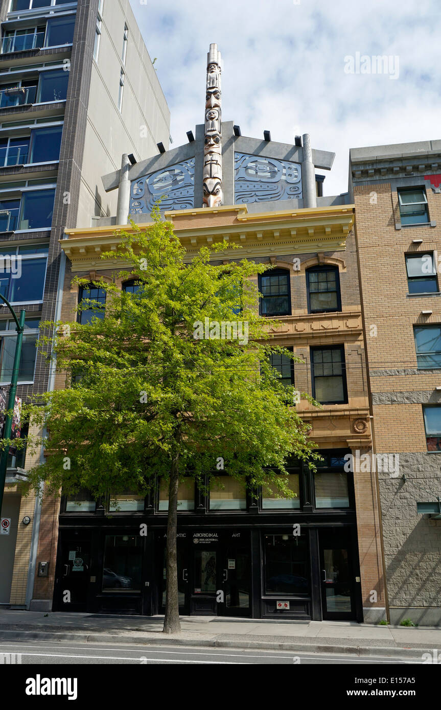 Hôtel Skwachays Lodge et galerie d'art sur Pender Street, Downtown Eastside, Vancouver, BC, Canada Banque D'Images