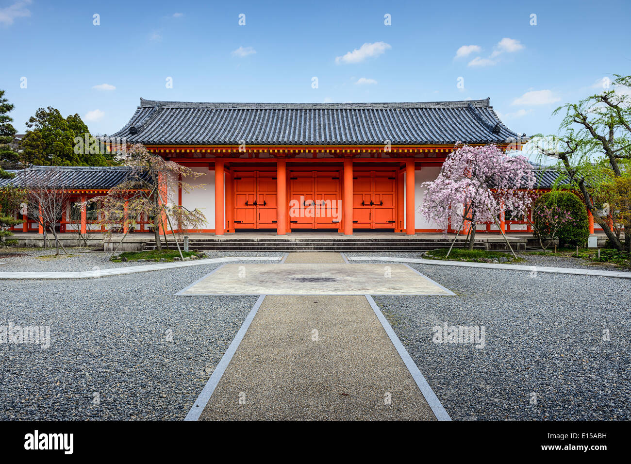 Temple sanjūsangen-dō, Kyoto, Japon. Banque D'Images