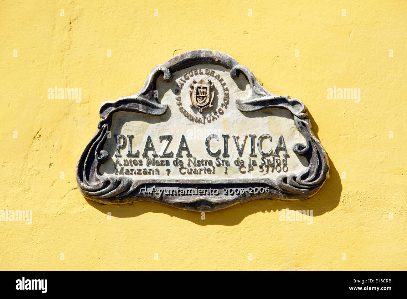 Plaza Civica nom de lieu Plaza Civica San Miguel de Allende Mexique Banque D'Images