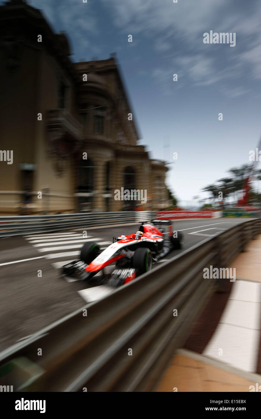 Sport Automobile : Championnat du Monde de Formule 1 de la FIA 2014, Grand Prix de Monaco, # 17 Jules Bianchi (FRA, Marussia F1 Team), Banque D'Images