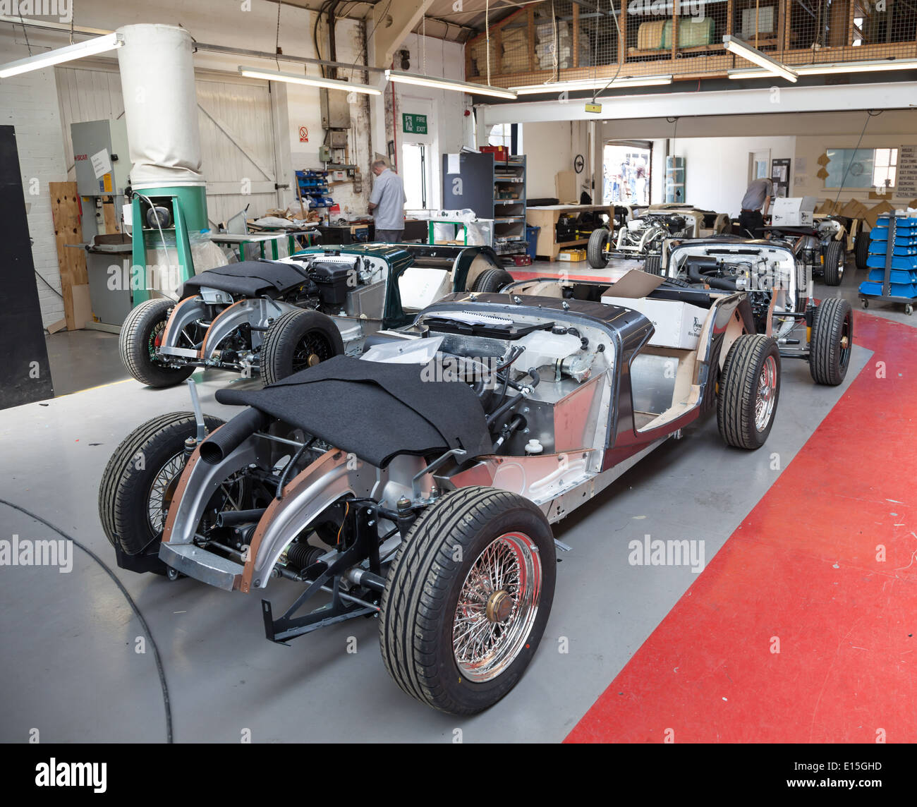 Un châssis en aluminium d'une voiture à l'usine automobile Morgan Motors Banque D'Images