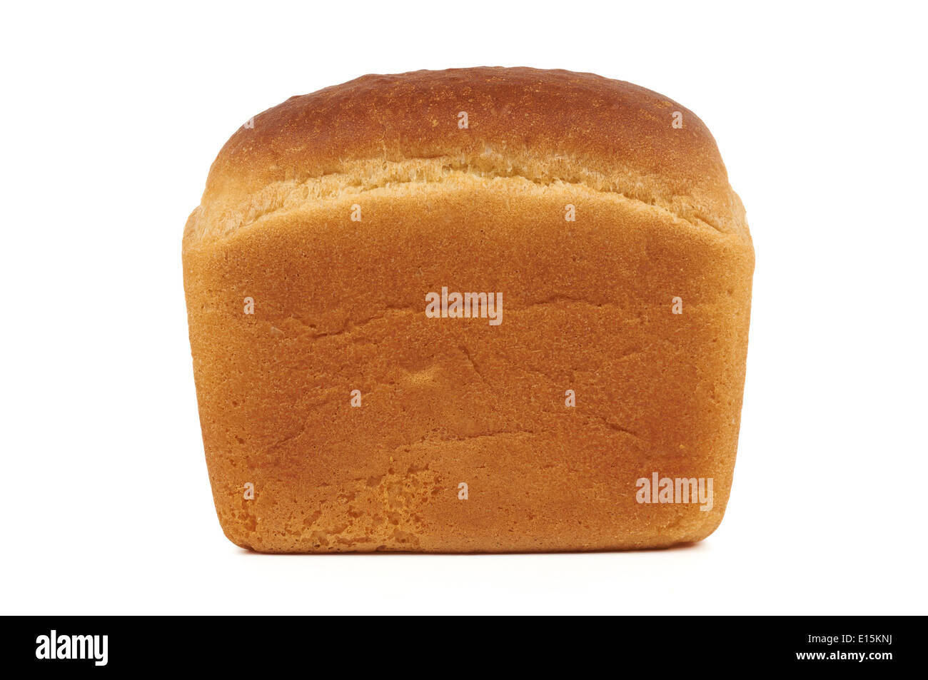 Miche de pain frais isolé sur fond blanc Banque D'Images