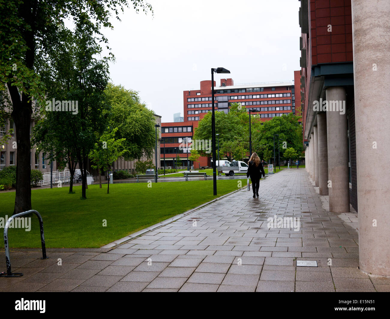 Partie de la campus de l'Université de Manchester, Manchester, Royaume-Uni. Banque D'Images