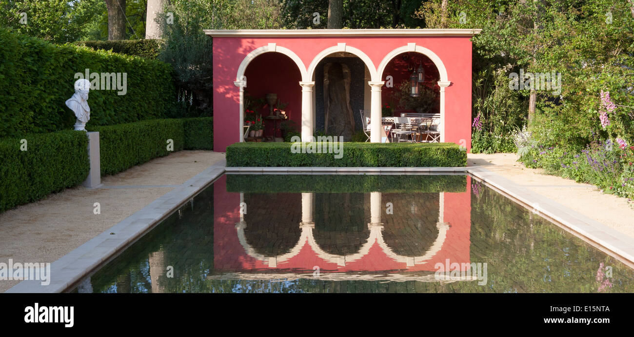 RHS Chelsea Flower Show 2014 - Le Jardin Renaissance BrandAlley - designer Paul Hervey-Brookes - Promoteur : BrandAlley Banque D'Images