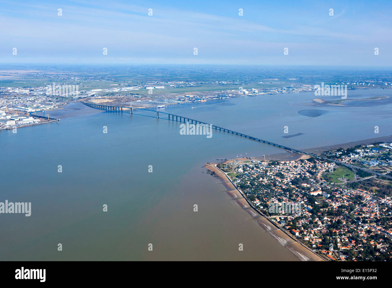 Pont de Saint-Nazaire (Pays de la Loire) Banque D'Images