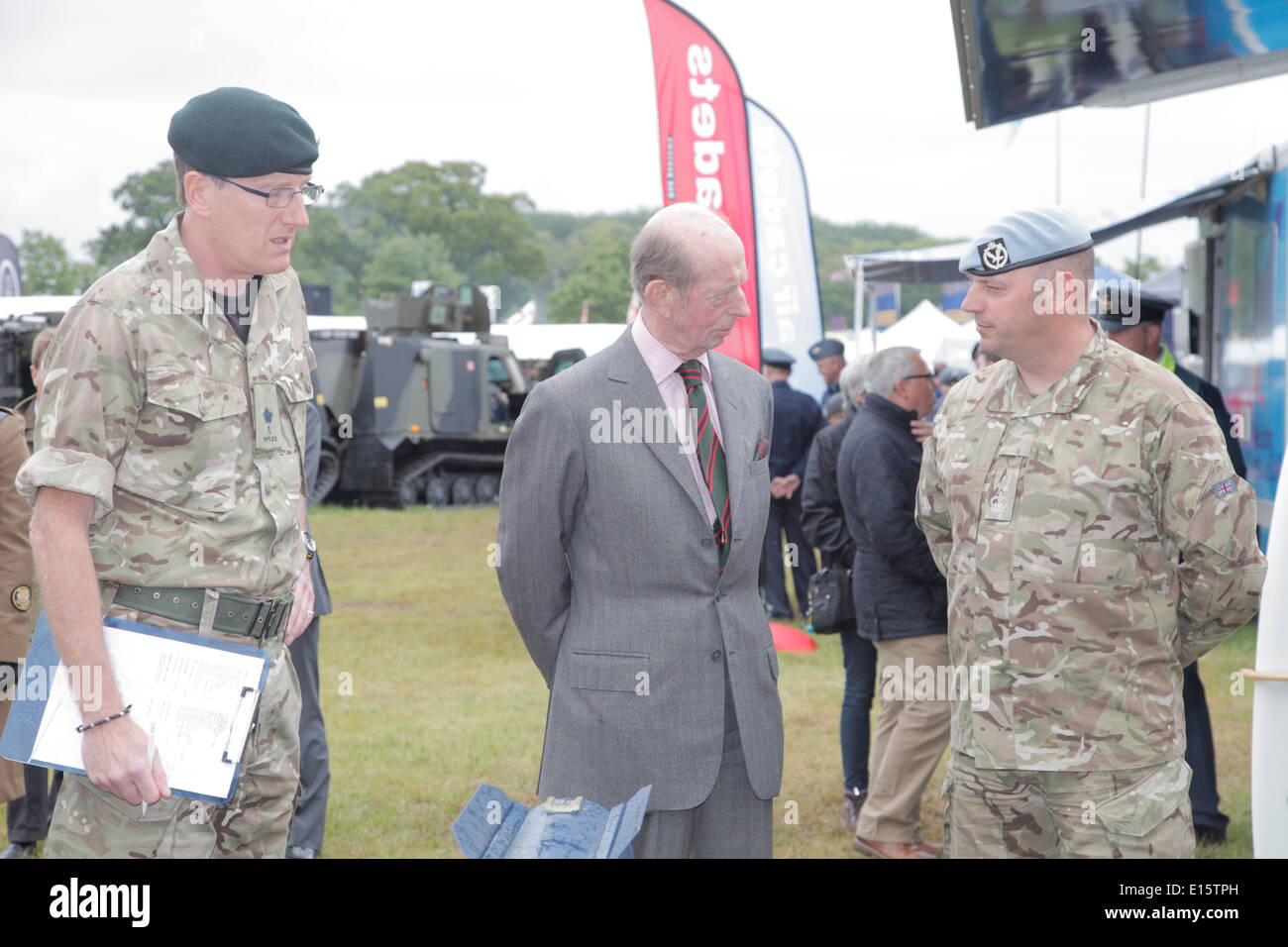 Duc de Kent visite royale Devon County Show Exeter UK Banque D'Images