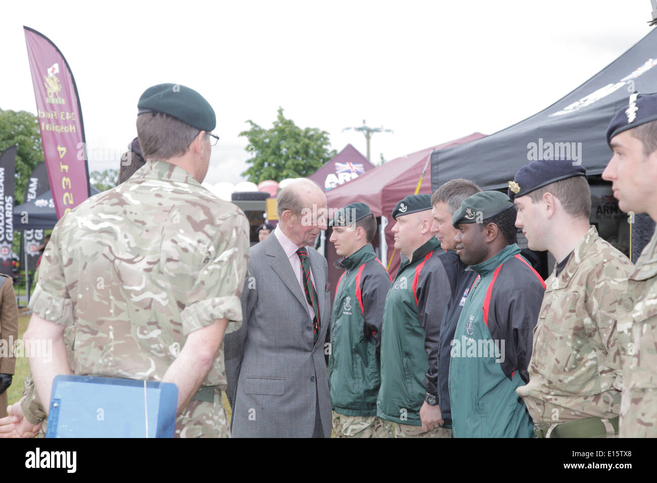 Duc de Kent visite royale Devon County Show Exeter UK Banque D'Images