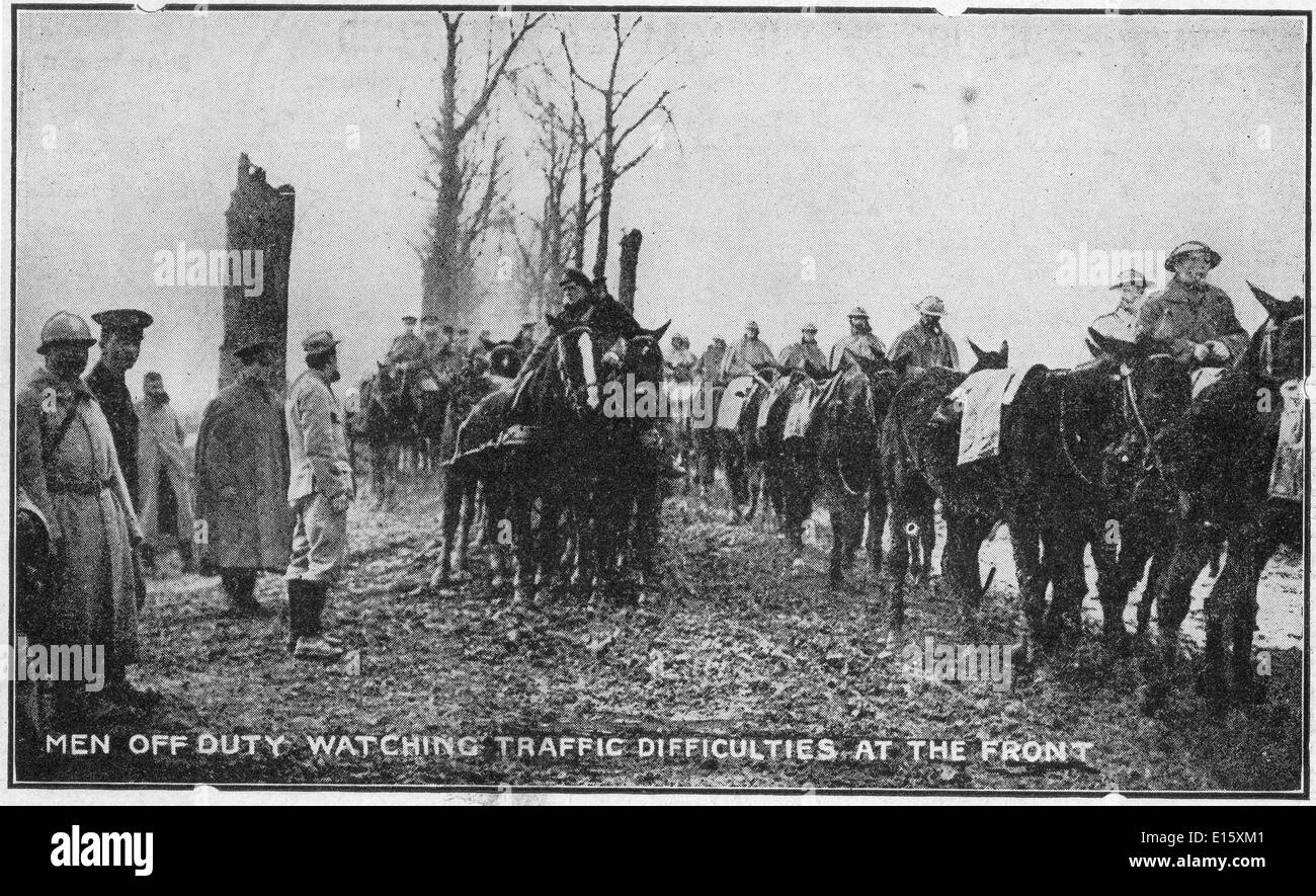 Première Guerre mondiale carte postale émis par le Y.M.C.A. En 1916, Fonds de cabane Banque D'Images