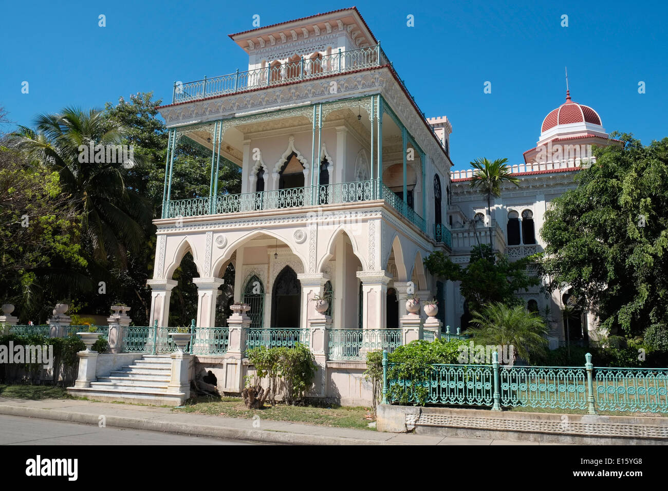 Palacio de Valle, Punta Gorda, Cienfuegos, Cuba. Banque D'Images
