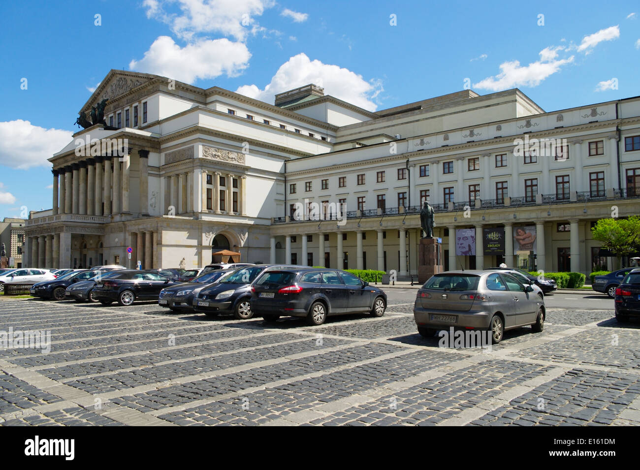 Le Grand Théâtre - Opéra National de Varsovie, Pologne. Banque D'Images