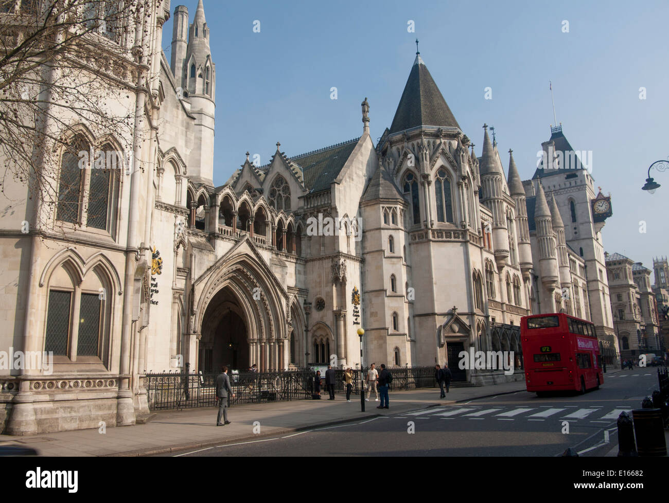 Royal Courts of Justice Fleet Street London England UK Banque D'Images