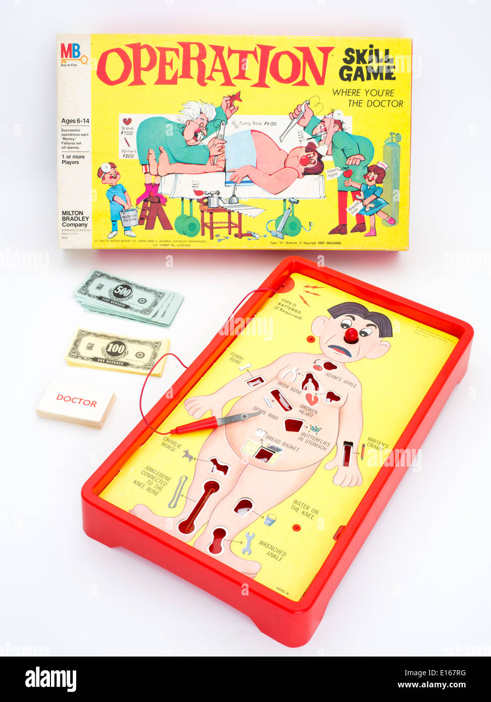 L'opération Jeu pour Enfants par Milton Bradley 1965 Banque D'Images